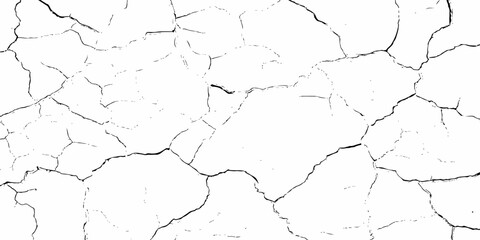 modern black and white scratch and cracks grunge texture dust and distressed wall pattern white background..
