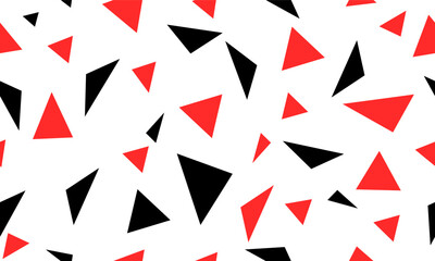 random red and black seamless triangle pattern with triangles, seamless abstract geometric pattern repeat style. replete image design for fabric printing, triangle pattern