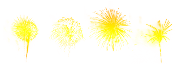 Vibrant fireworks display with light effect background