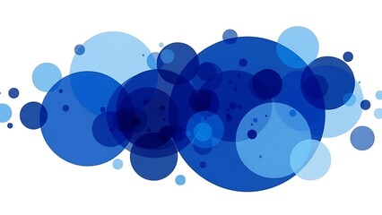 Dynamic Blue Circles Abstract Graphic Design for Modern Technology and Creative Projects