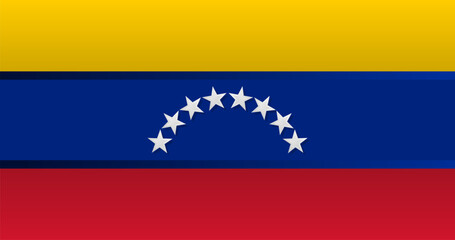 Venezuela flag vector illustration in 3D style