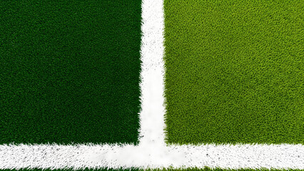 Artificial Grass Field Line Green White Texture