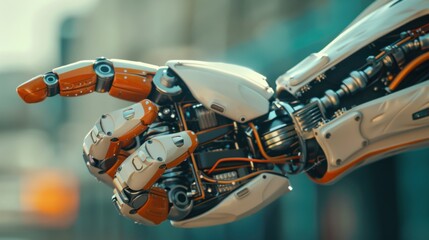 robotic AI prototype workshop powered by renewables