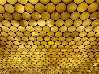 abstract background of yellow dots