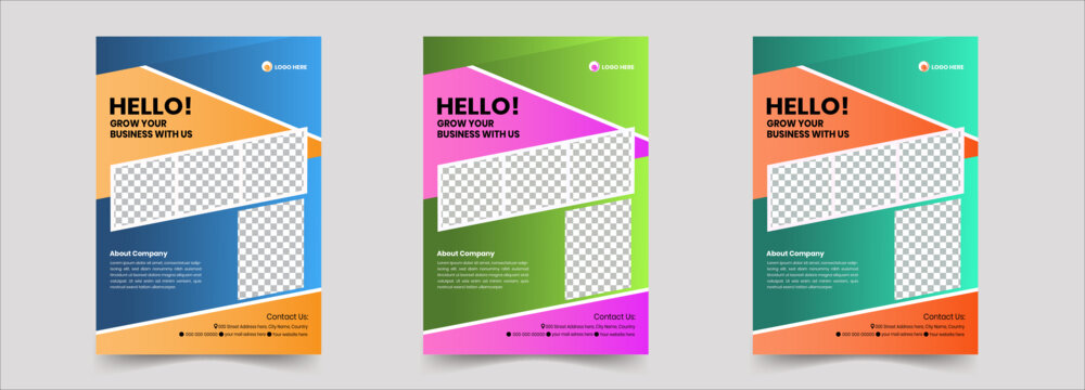 Layout design for a brochure template. Flyer mockup, catalogue, magazine, and annual report for corporate businesses. Innovative, colourful, contemporary, 