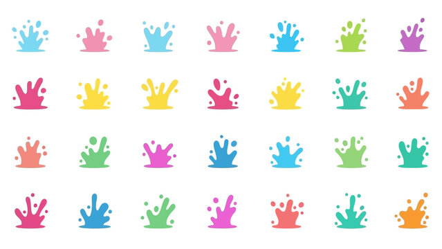 Colorful paint handprint art.
