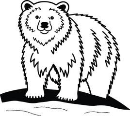 brown bear vector