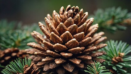 close up of a pine cone.