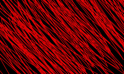 Abstract chaotic red scribble lines background. diagonal lines.