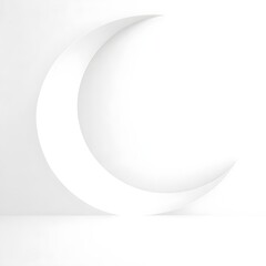 Elegant crescent moon