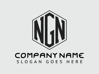 NGN polygon, circle, triangle, hexagon, flat and simple style with white color