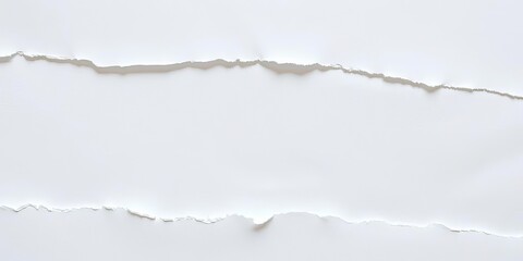 Close-up of torn white paper with frayed edges, showing texture and light penetration,  creased,  grunge