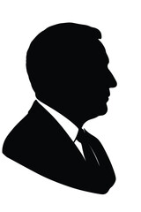 man profile portrait silhouette © alishba