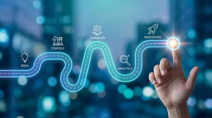 Navigating the path of business success from ideas, strategy, teamwork, analytics to innovation