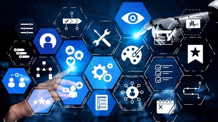 Personalization icons showing customization, user profile and experience design for personal service, customer journey and adaptive digital interaction. Funnel