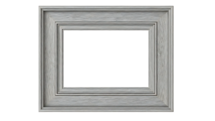 Empty wooden picture frame on checkered background