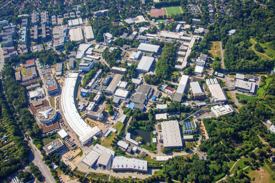 Deutsche Elektronen Synchrotron, DESY, Luftbild, Hamburg, Deutschland