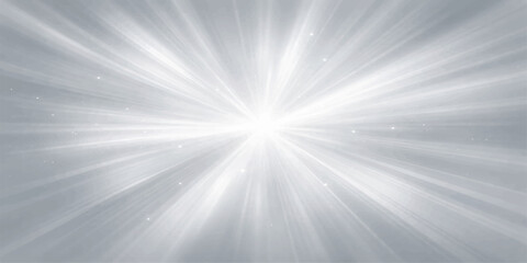 Fototapeta premium An abstract blue sky backdrop featuring a bright star burst with glowing sunlight rays and a flare beam design for a high-energy summer nature wallpaper illustration