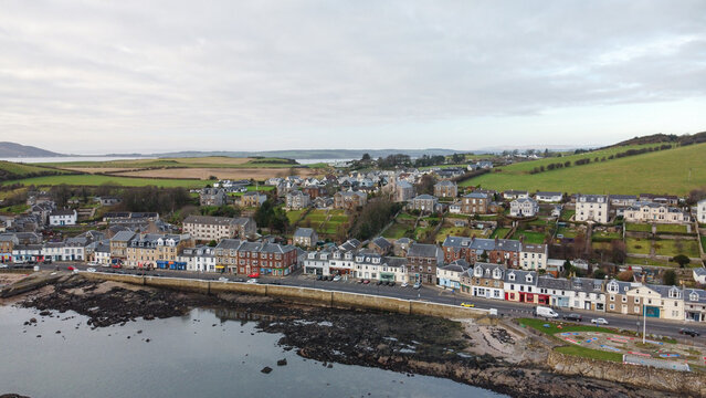 Millport, Great Cumbrae, Scotland, aerial view