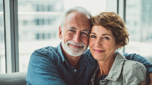 Portrait of happy senior couple.
