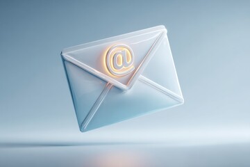 A flying envelope symbolizing email communication.