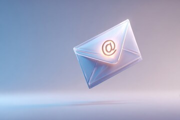 A flying envelope symbolizing email communication.