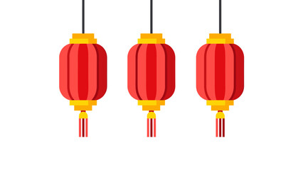 Traditional Chinese Red Lanterns Hanging Decoration