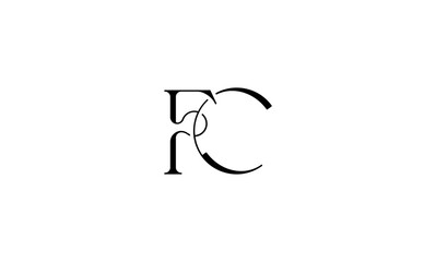 FC initial letters logo or FC monogram