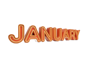 3D text “January”, bold rounded glossy typography, inflated smooth plastic look, realistic depth, soft reflections, studio lighting, ultra HD,
transparent background, PNG, isolated text, no watermark,