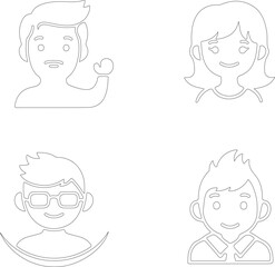 Obraz premium Set of Abstract Social Media Post Templates with Gradient Colors and Modern Typography