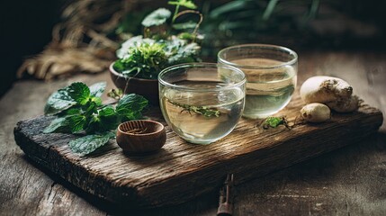 Herbal infusion preparation with natural medicine ingredients