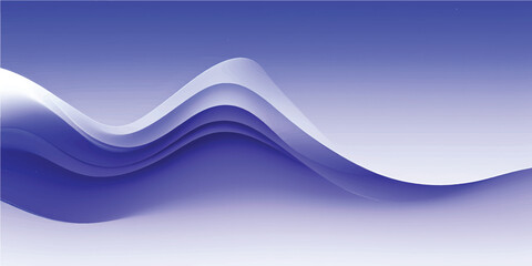 An abstract blue wave background featuring digital motion lines and light curves creates a professional technology vector design for a modern business banner or web wallpaper backdrop