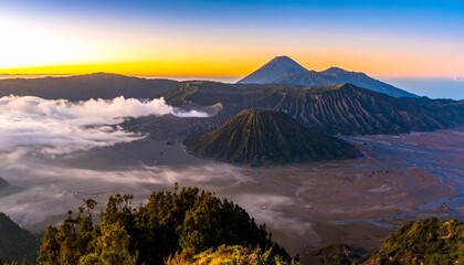 sunrise over the mountains