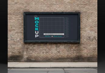 Horizontal Street Sign Mockup