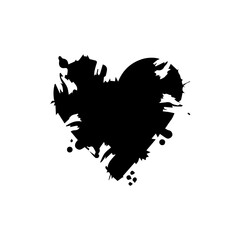 ink splatter playing card icon, diamond, spade, heart, club , vector flat design