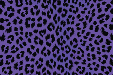 Vibrant purple leopard pattern, a wild animal print showcasing exotic fur and skin textures. This abstract African design brings a touch of the savannah's untamed beauty and fashion appeal © Merisca