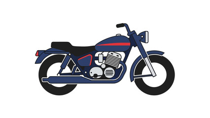 Fototapeta premium Classic Motorcycle Illustration