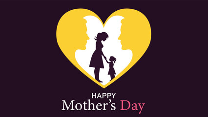 Happy mother's day celebration with heartfelt love and affection