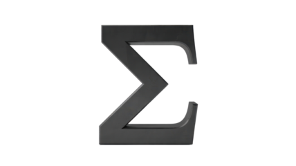 Sigma symbol in gray
