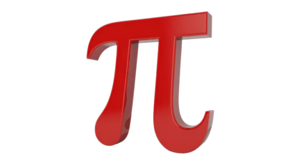Shiny Red Pi Symbol