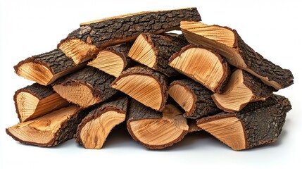 Stacked firewood for cozy evenings and warm gatherings during winter season