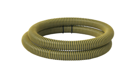 Flexible yellow tubing coil