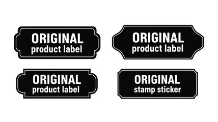 Four original product label designs presented as a striking black silhouette © Taylor