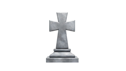 Stone Cross Tombstone
