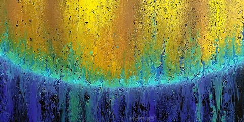 Abstract colorful rainbow background with a vintage grunge texture featuring aged paint and stained paper patterns on a rough antique wall surface