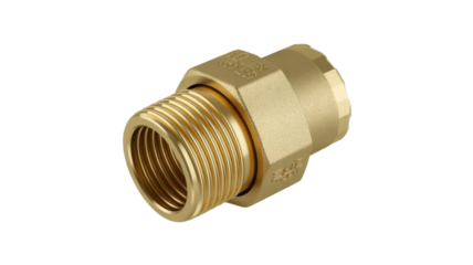 Brass fitting adapter for plumbing