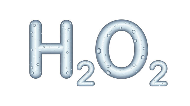 Hydrogen Peroxide Molecule H2O2