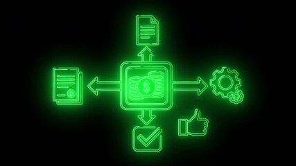 Neon Green Automated Validation Workflow With Quality Control Approval Checks And System Optimization