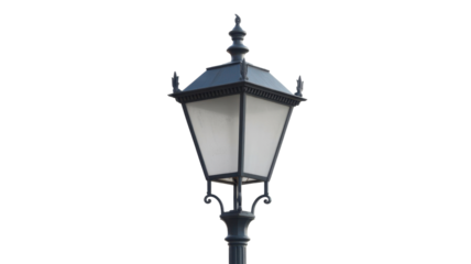 Ornate street lamp on