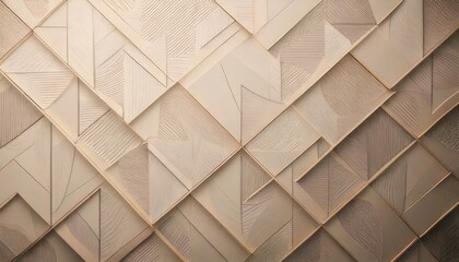 Geometric Patterned Wall Texture - A Modern Architectural Design with Abstract Shapes.